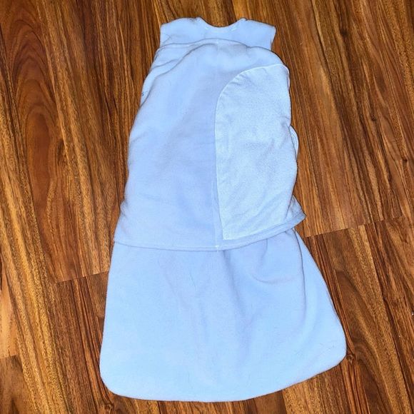 Halo Sleep Sack Blue Fleece Velcro Swaddle Baby Size Small - Picture 5 of 8